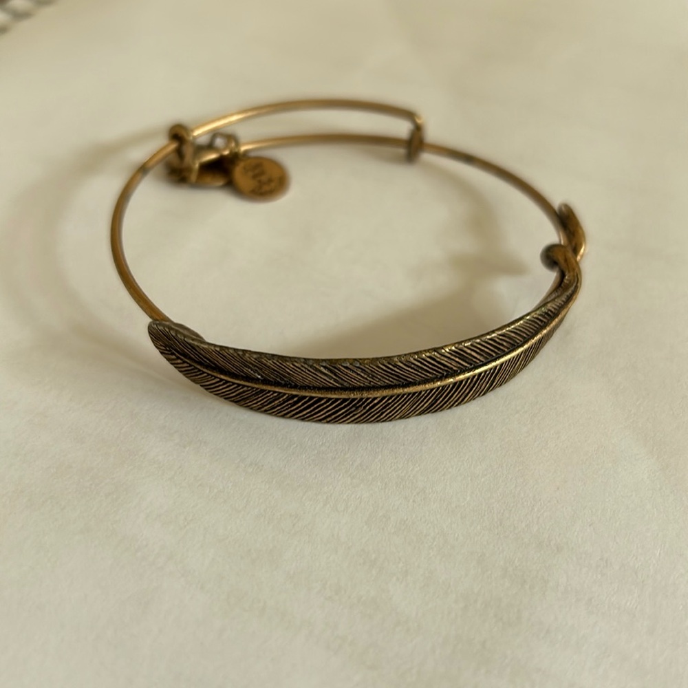 Alex and Ani feather bracelet